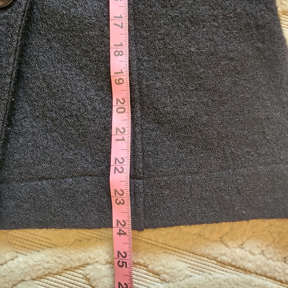 L Black Boiled Wool Jacket - Picture 7 of 10